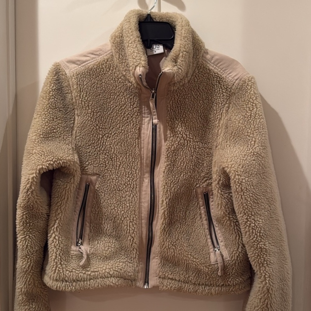 Urban Outfitters Cream Teddy Jacket